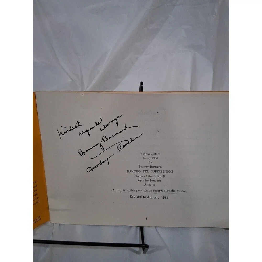 Jacob Walzer Superstition Mountain & Dutchman's Lost Mine Signed Barney Bernard